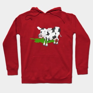 Cow Casting a Green Shadow Hoodie